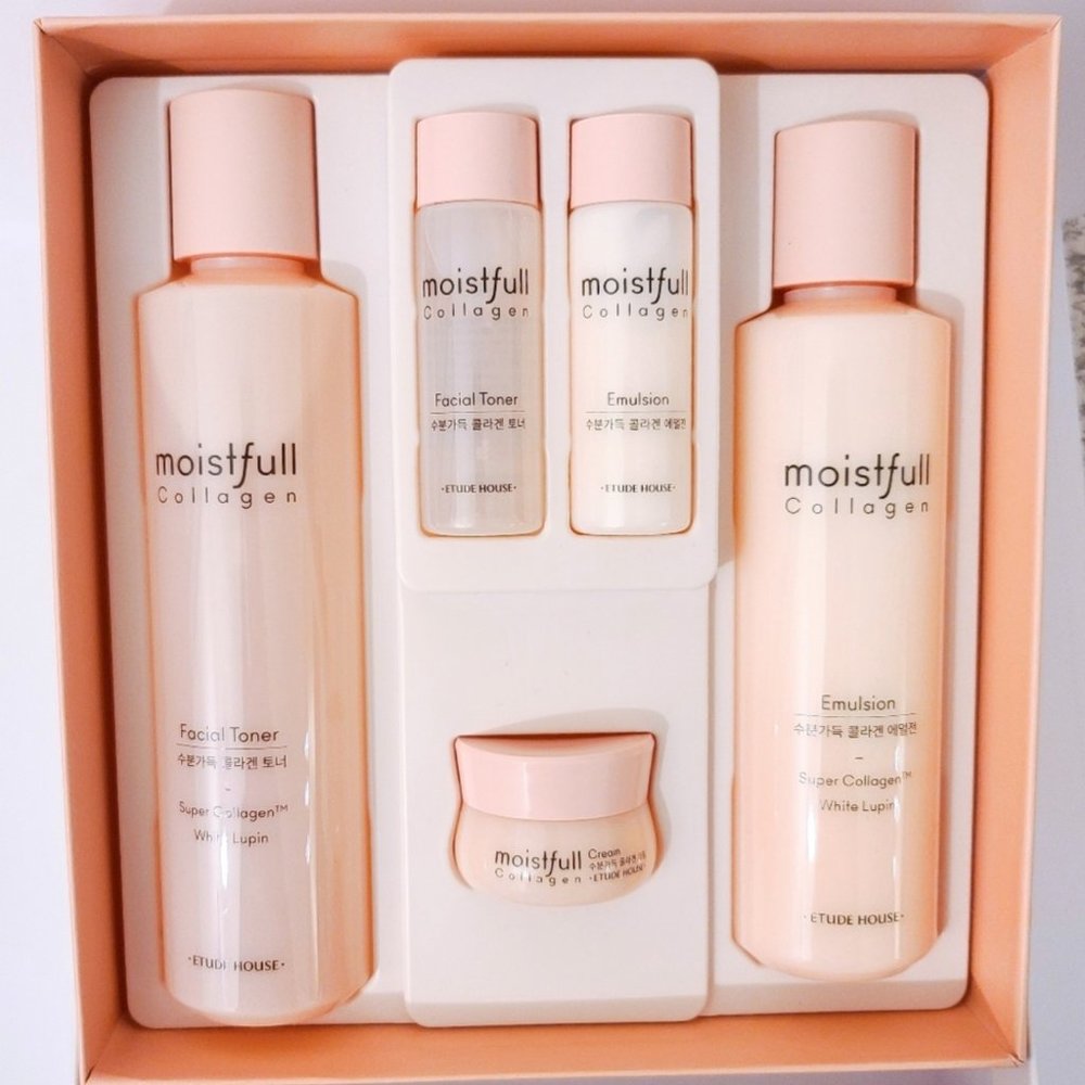 Etude House Moistful Collagen Skin Care Set (2 Kinds) New In Box